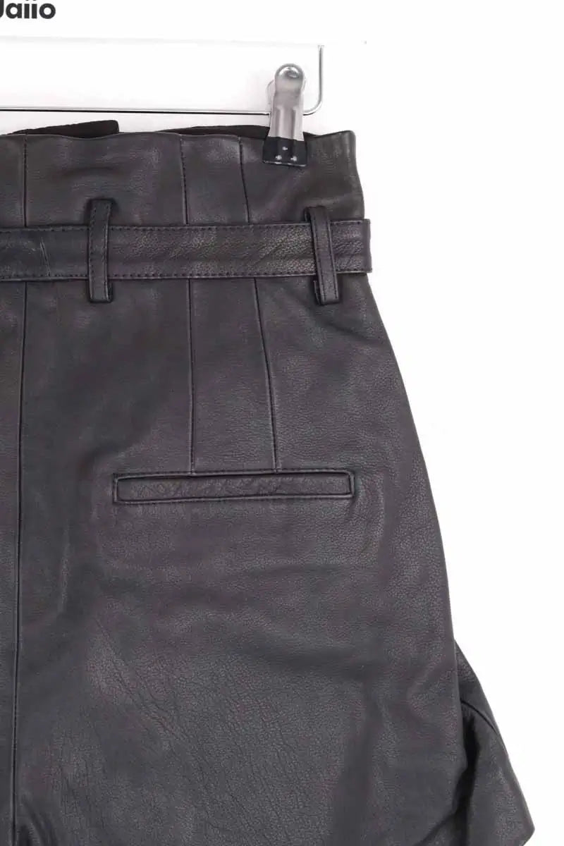 Mini short The Kooples Noir en Cuir