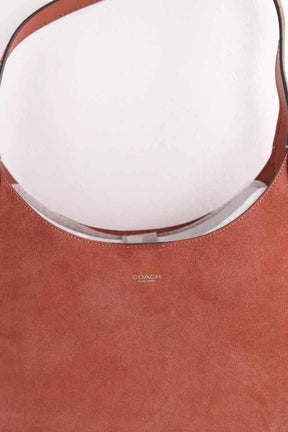 Sac porté épaule Brooklyn 34 Coach Brooklyn 34 Rose en Daim