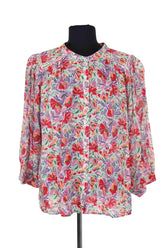 Blouse Ba&Sh Rouge en Viscose, taille L - Seconde Main