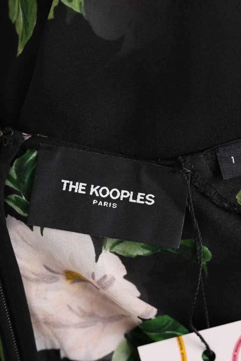 Robe The Kooples Noir en Soie