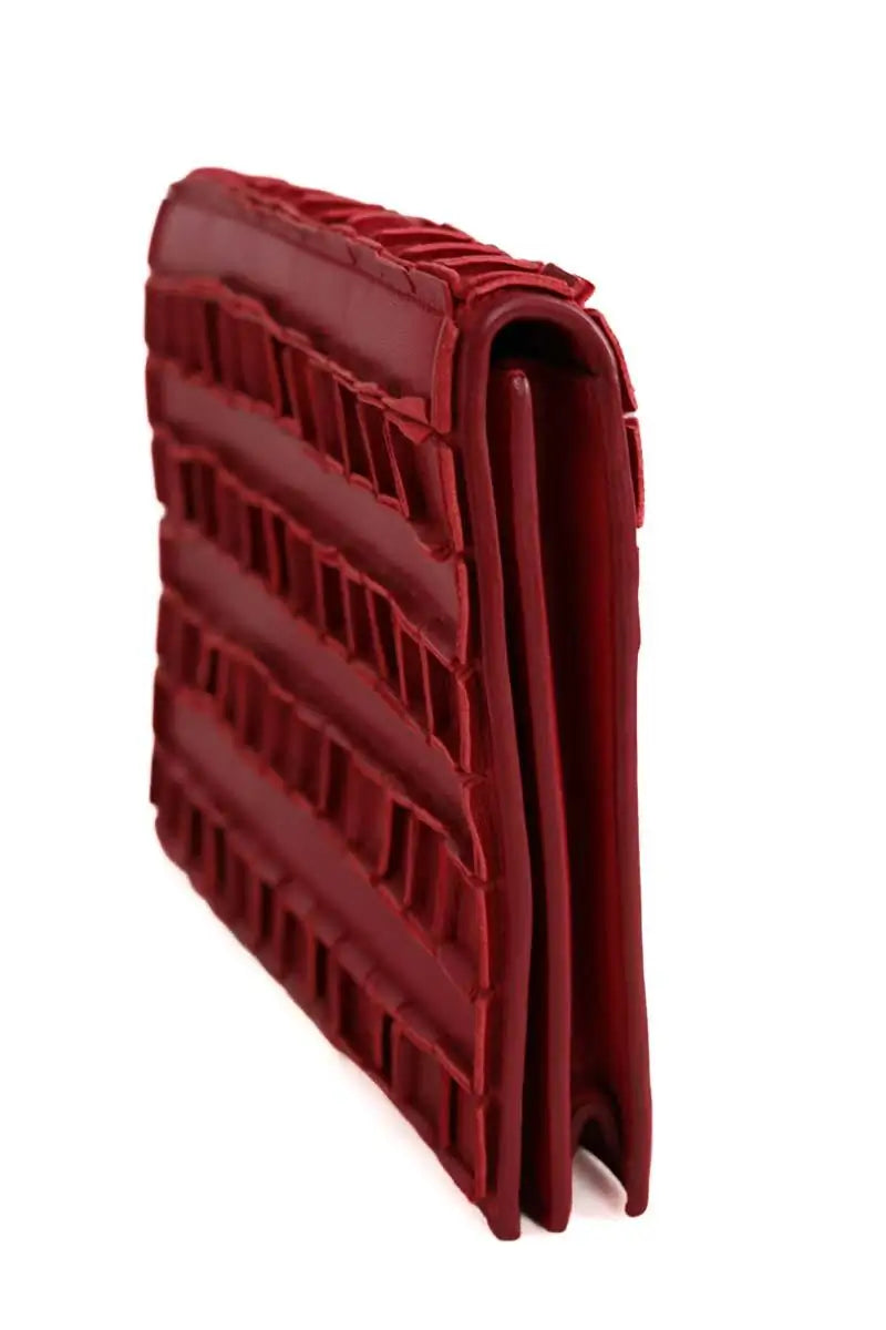 Pochette Tomasini Rouge en Cuir