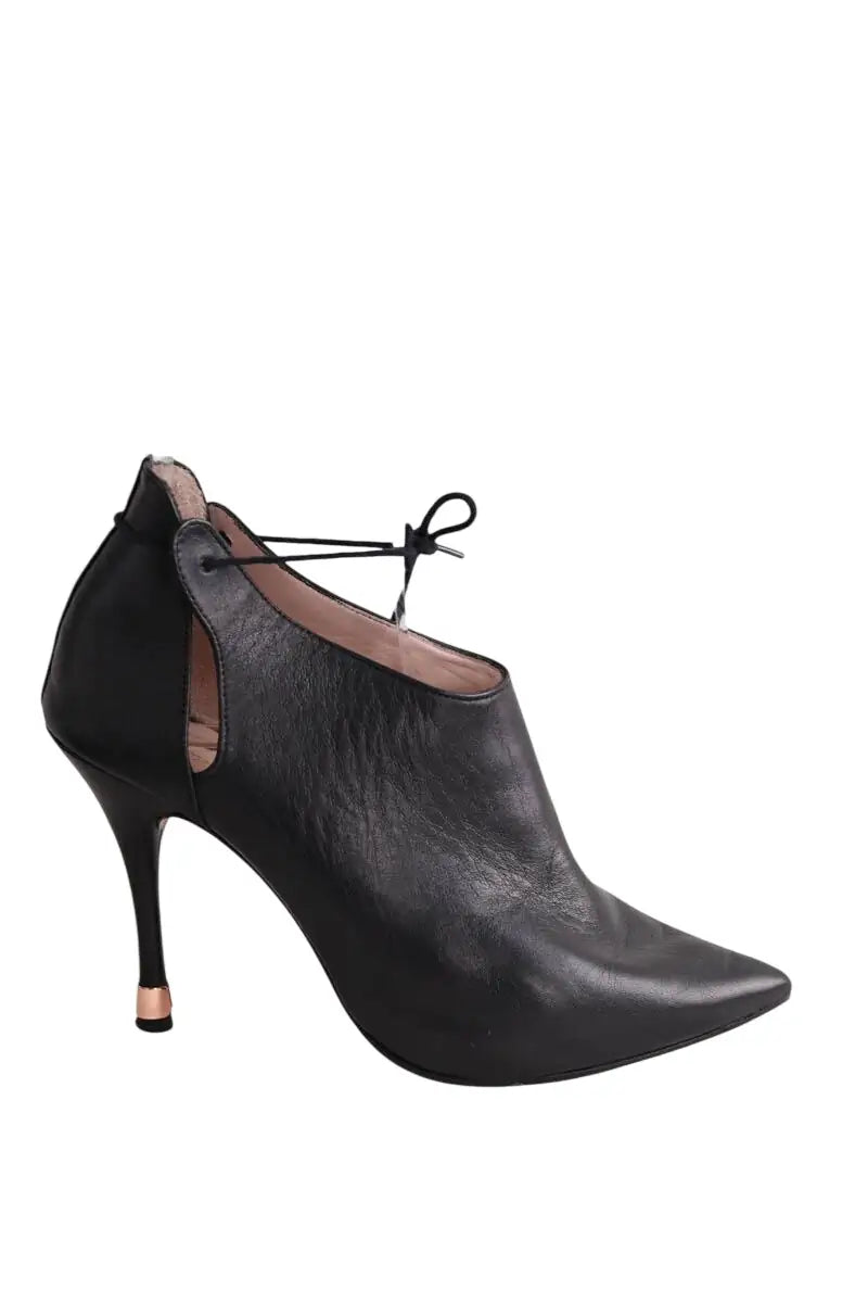 Talons Repetto Noir en Cuir, taille 37 - Seconde Main
