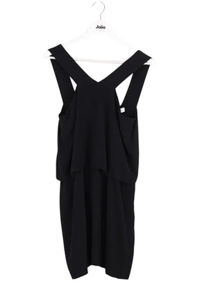 Robe Sandro Noir en Viscose, taille S - Seconde Main
