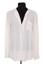 Blouse Sézane Ecru en Soie, taille XS - Seconde Main