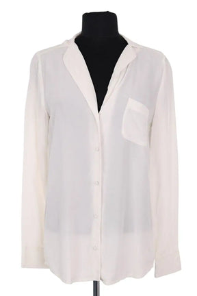 Blouse Sézane Ecru en Soie, taille XS - Seconde Main