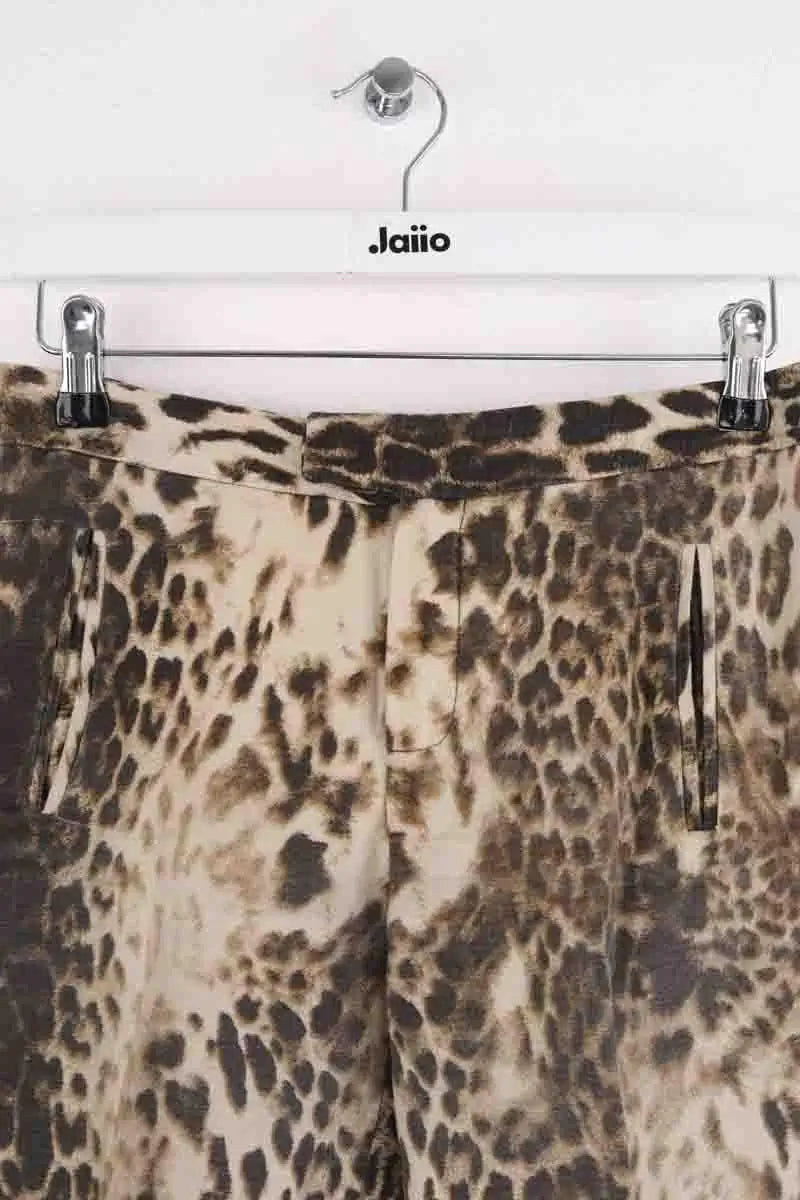 Pantalon droit Maje Beige en Lin