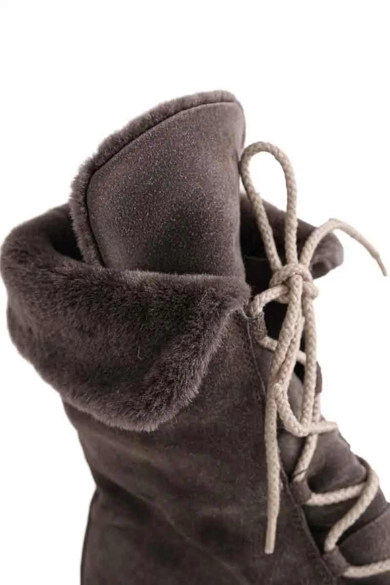 Bottes Loro Piana Gris en Daim
