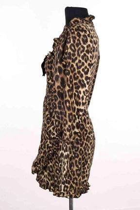 Robe Alessandra Rich Marron en Soie