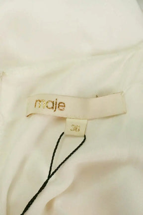 Robe Maje Blanc en Viscose