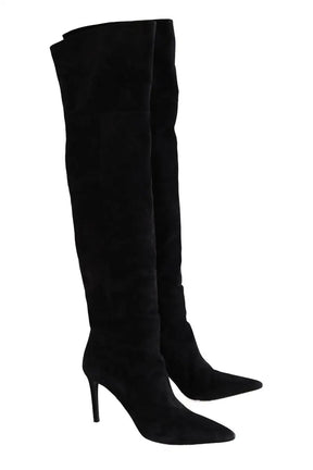 Bottes Prada Noir en Daim
