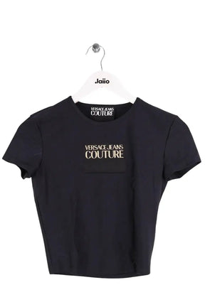 T-shirt Versace Noir en Synthétique, taille XS - Seconde Main