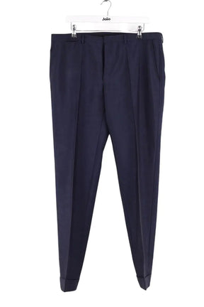 Pantalon droit Dunhill Bleu en Viscose, taille XXL - Seconde Main