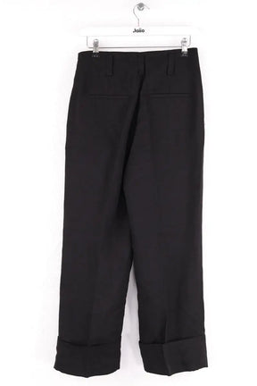Pantalon large Sandro Noir en Viscose