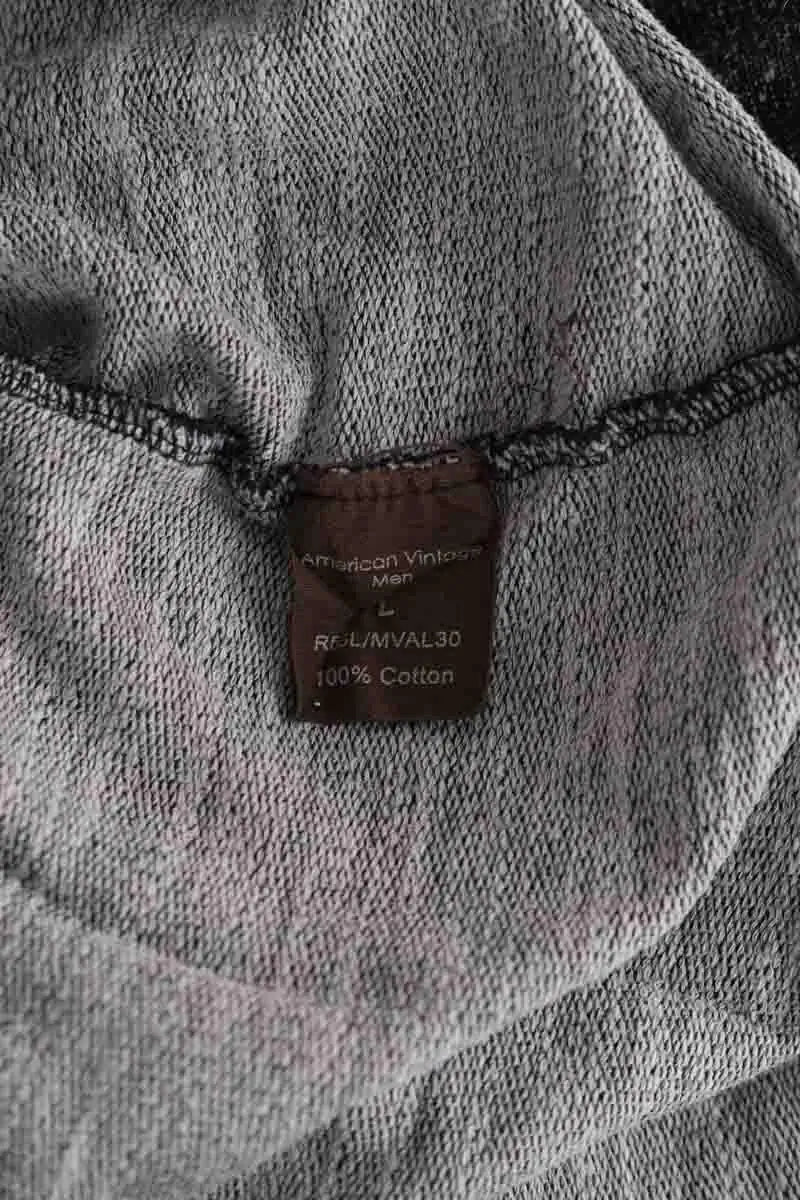 Chemise American Vintage Anthracite en Coton