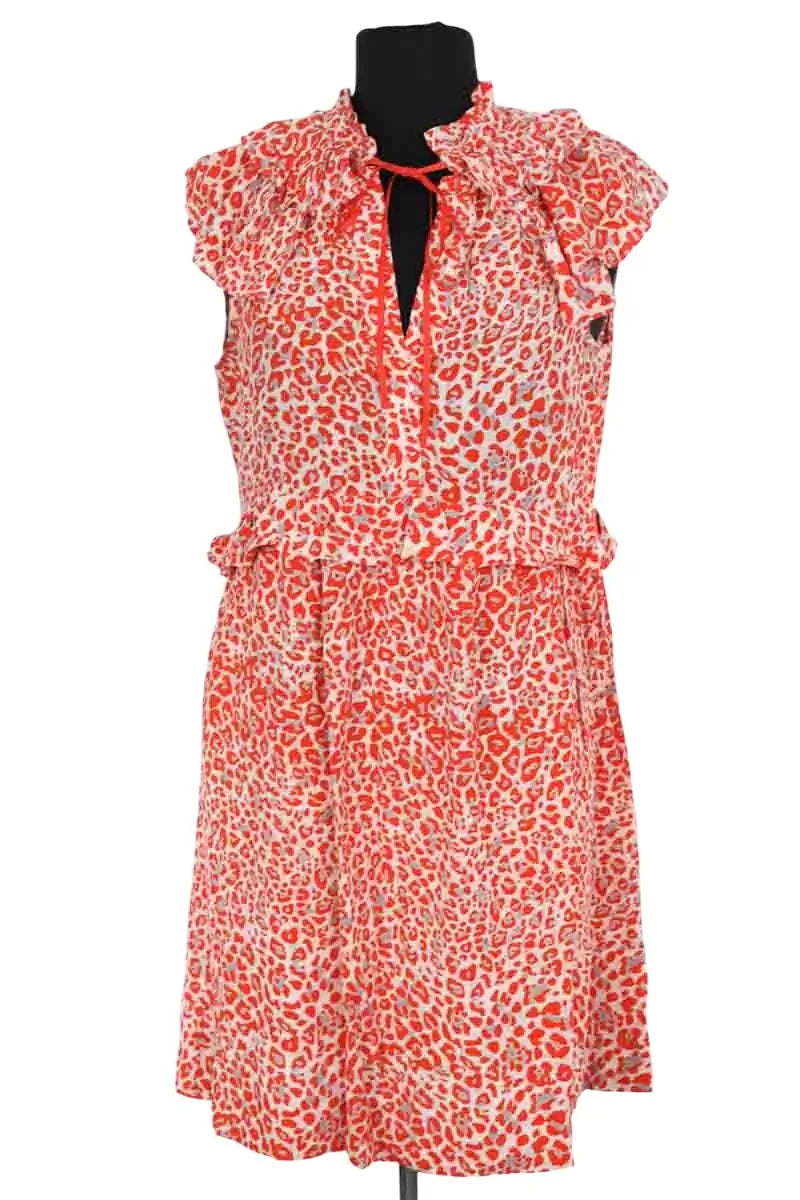 Robe Maje Rouge en Viscose, taille S - Seconde Main