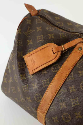 Sac de voyage Louis Vuitton Keepall Marron