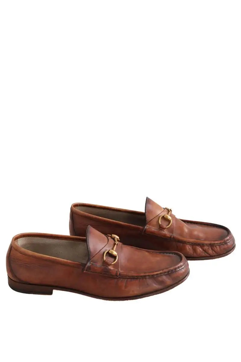 Mocassins Gucci Camel en Cuir