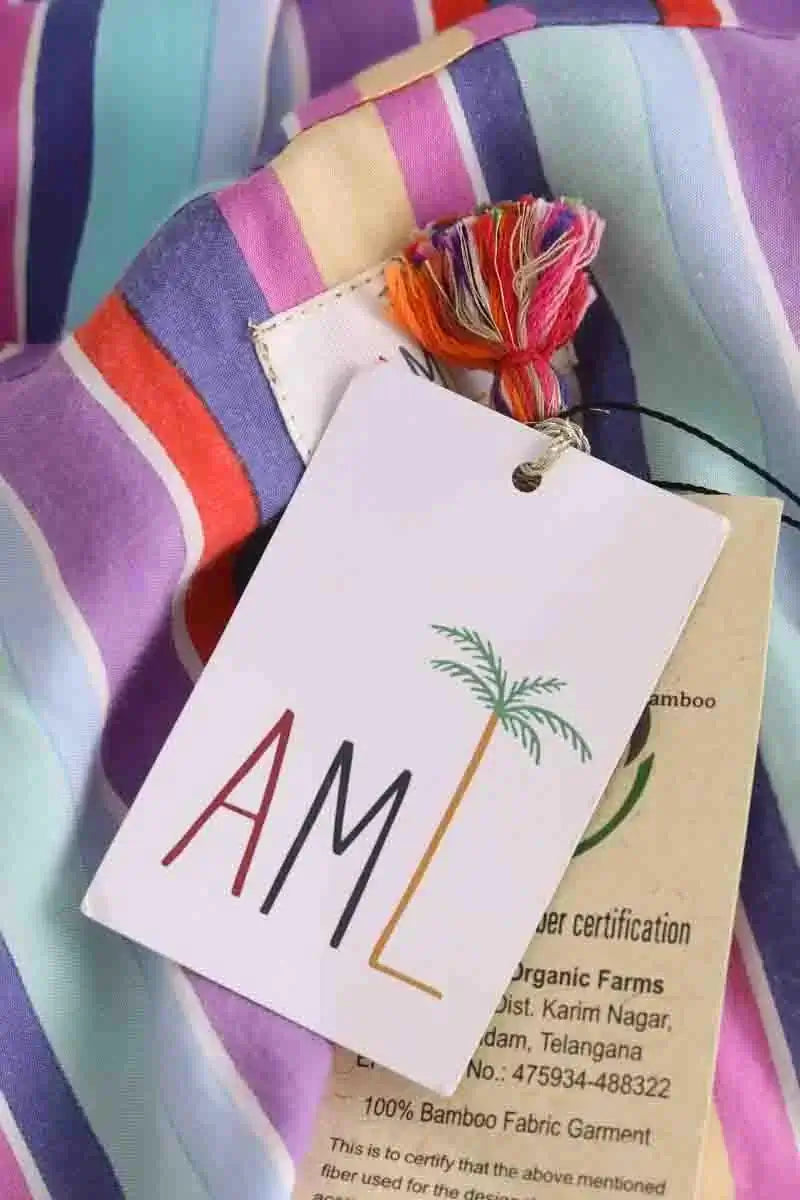 Robe AML Paris Multicolore en Soie