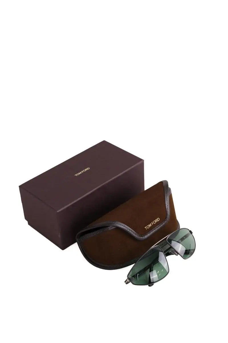 Lunettes de soleil Tom Ford Marron en Métal