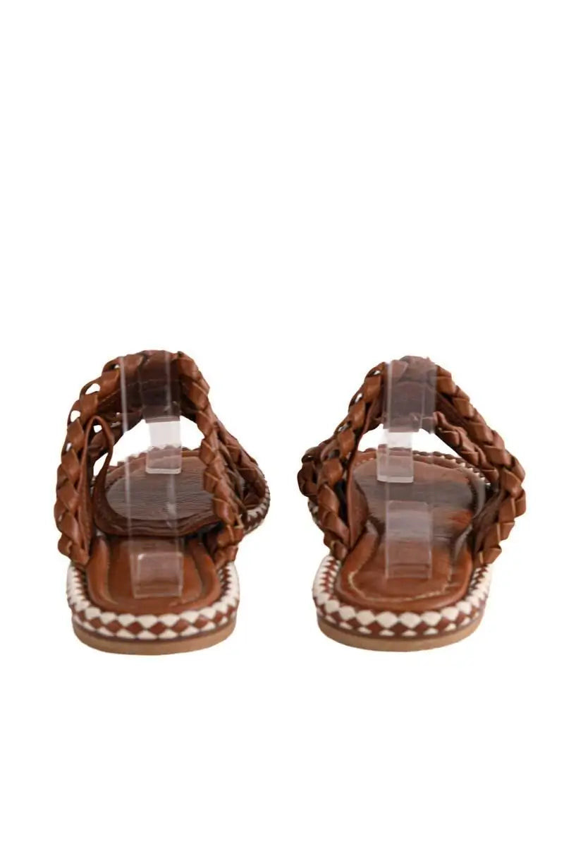 Sandales Sartore Marron en Cuir