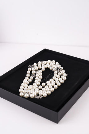 Collier Chanel  Blanc