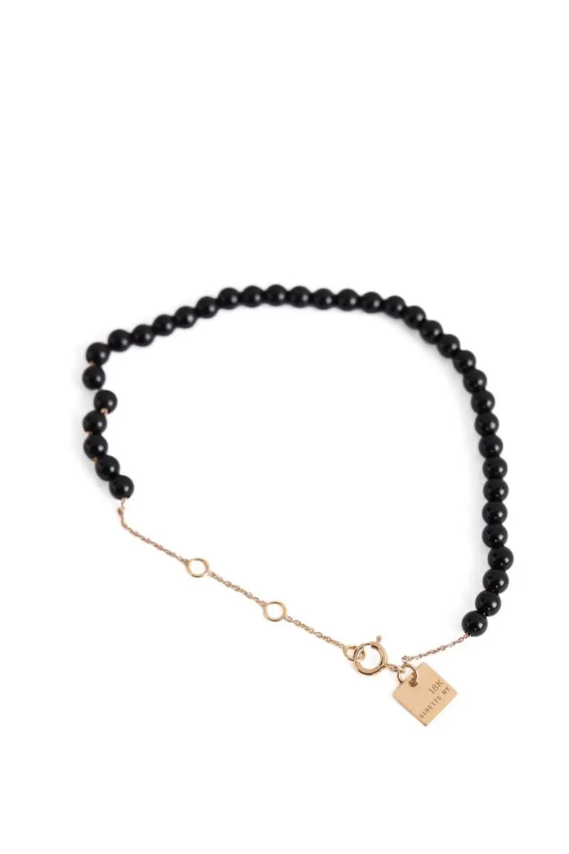 Bracelet Ginette NY Noir en Or rose