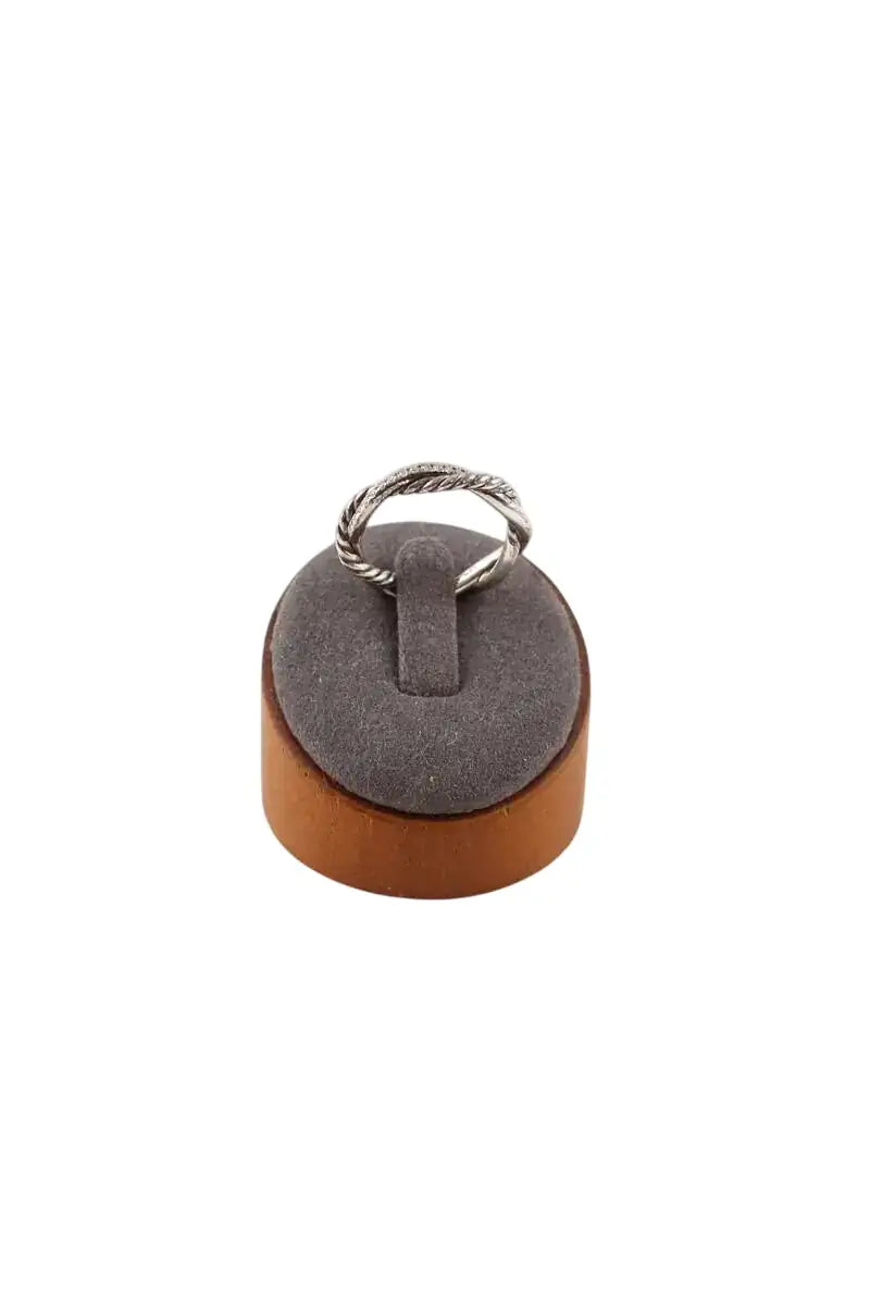 Bague argent avec diamants David Yurman Infinity crossover ring Argent en Argent, taille L - Seconde Main