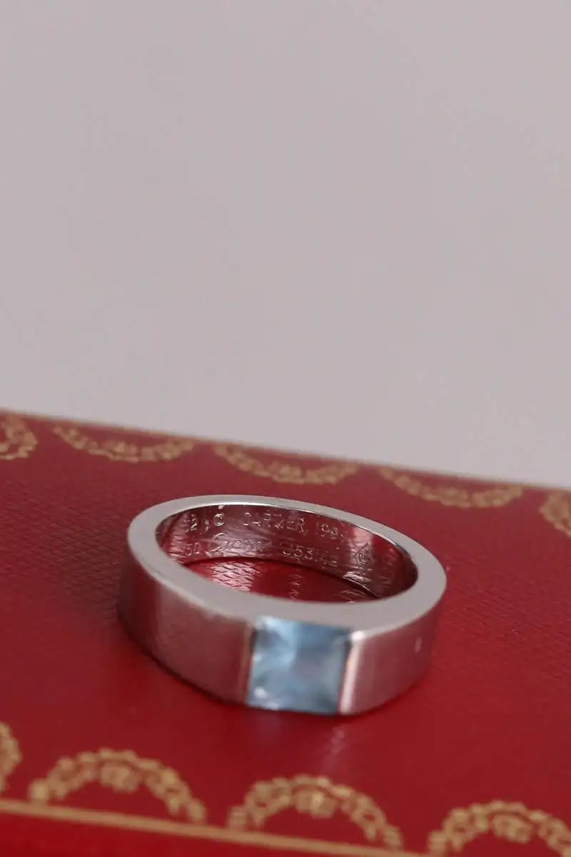 Bague Cartier Tank Argent en Or blanc