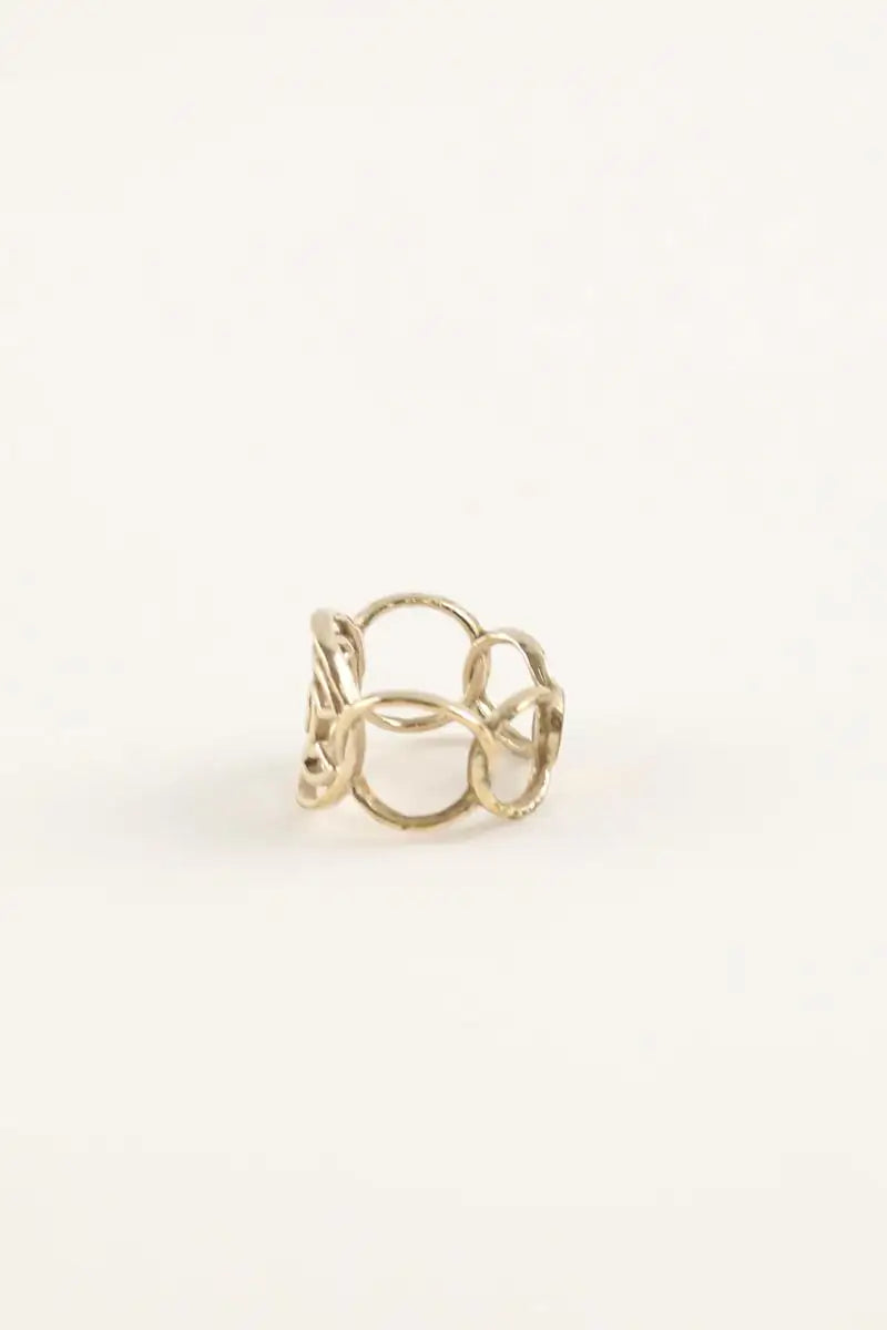 Bague Chanel Doré en Métal