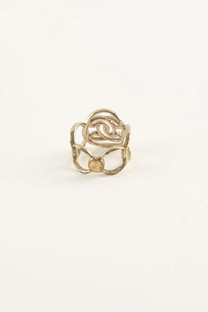 Bague Chanel Doré en Métal