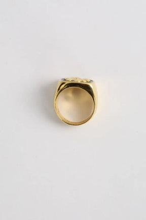 Bague Goossens Paris Mini trèfle signet ring Doré en Métal