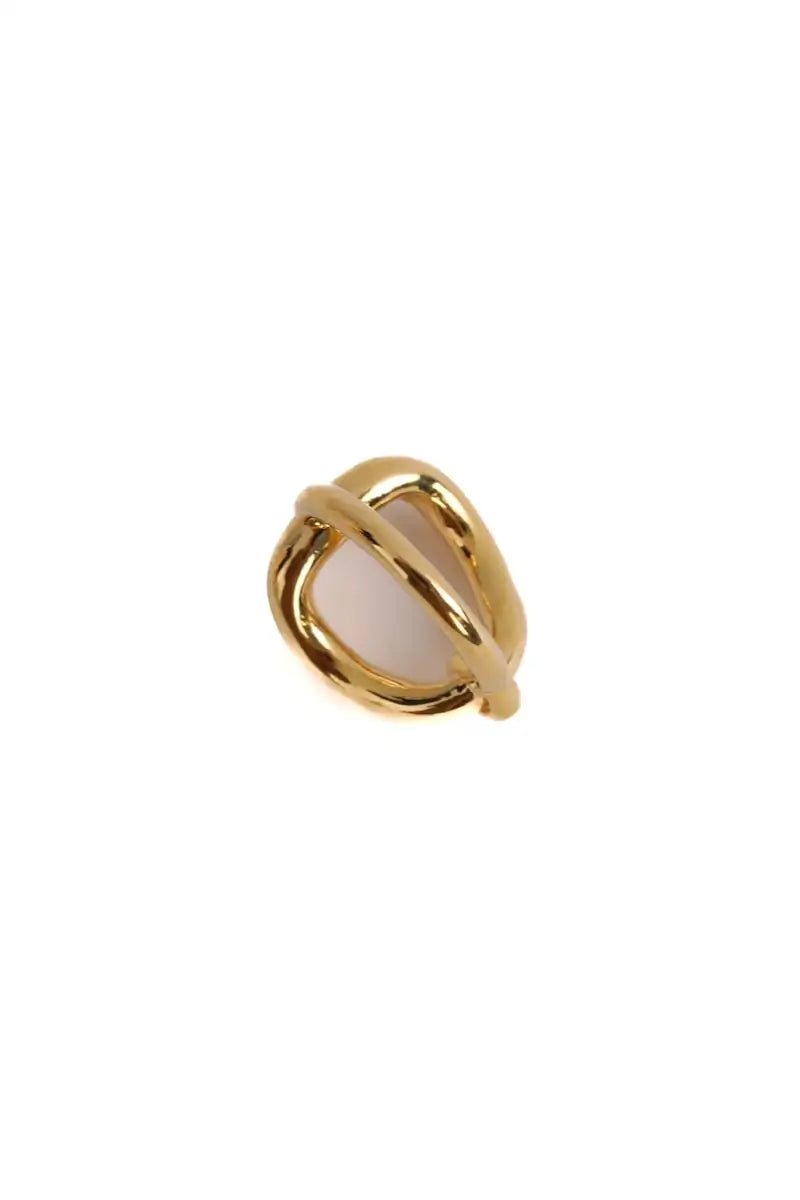 Bague Sézane lou bague Doré en Acier