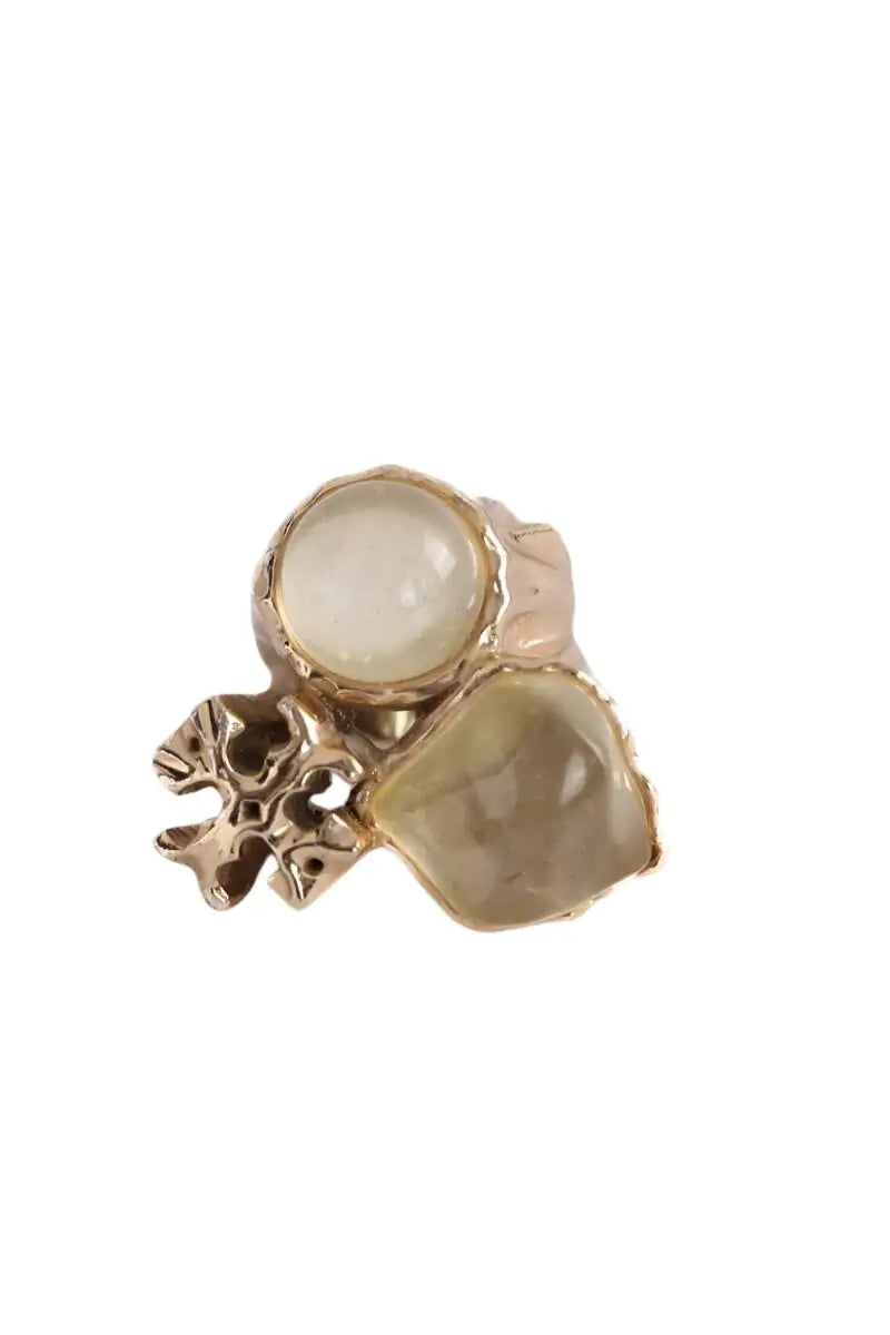 Bague Tory Burch Doré en Plaqué or, taille XXXL - Seconde Main