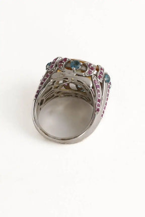 Bague Victoria Leivissa Candy crush Multicolore en Métal