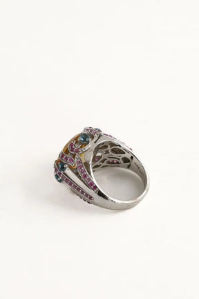 Bague Victoria Leivissa Candy crush Multicolore en Métal