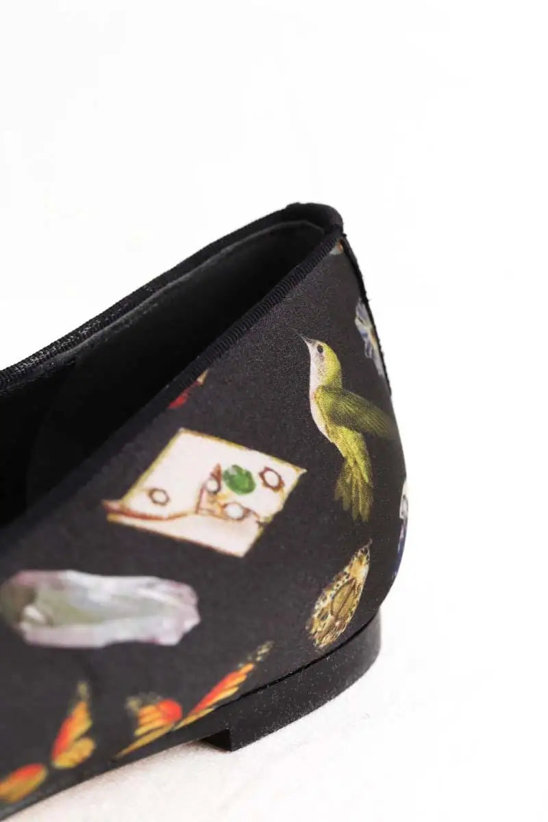 Ballerines Alexander McQueen Noir en Tissu