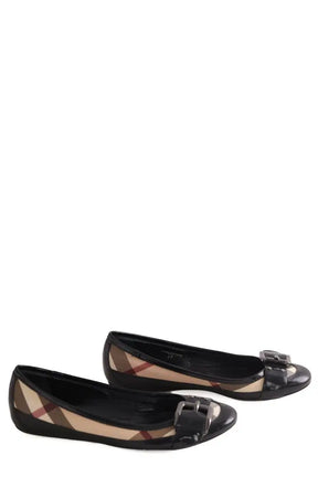 Ballerines Burberry Beige en Cuir