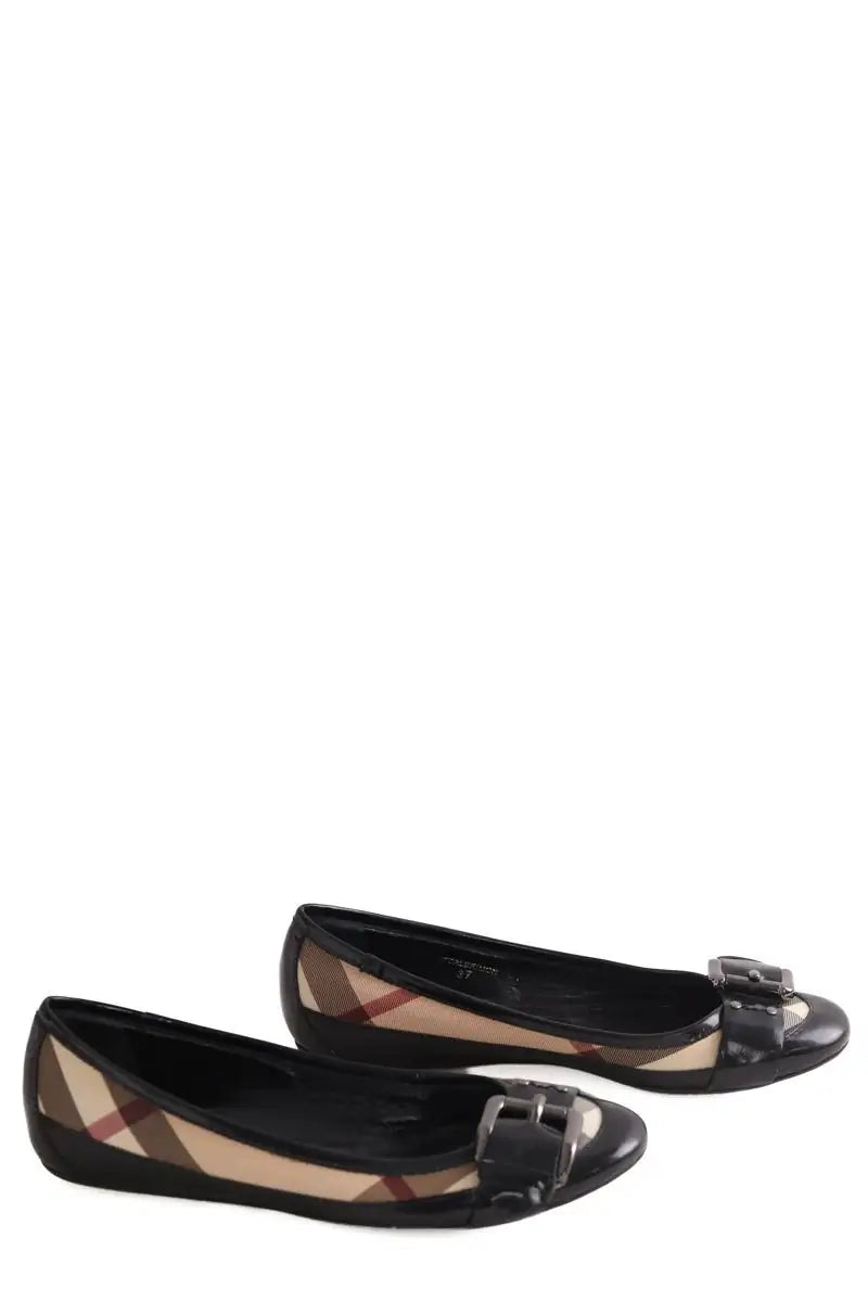 Ballerines Burberry Beige en Cuir