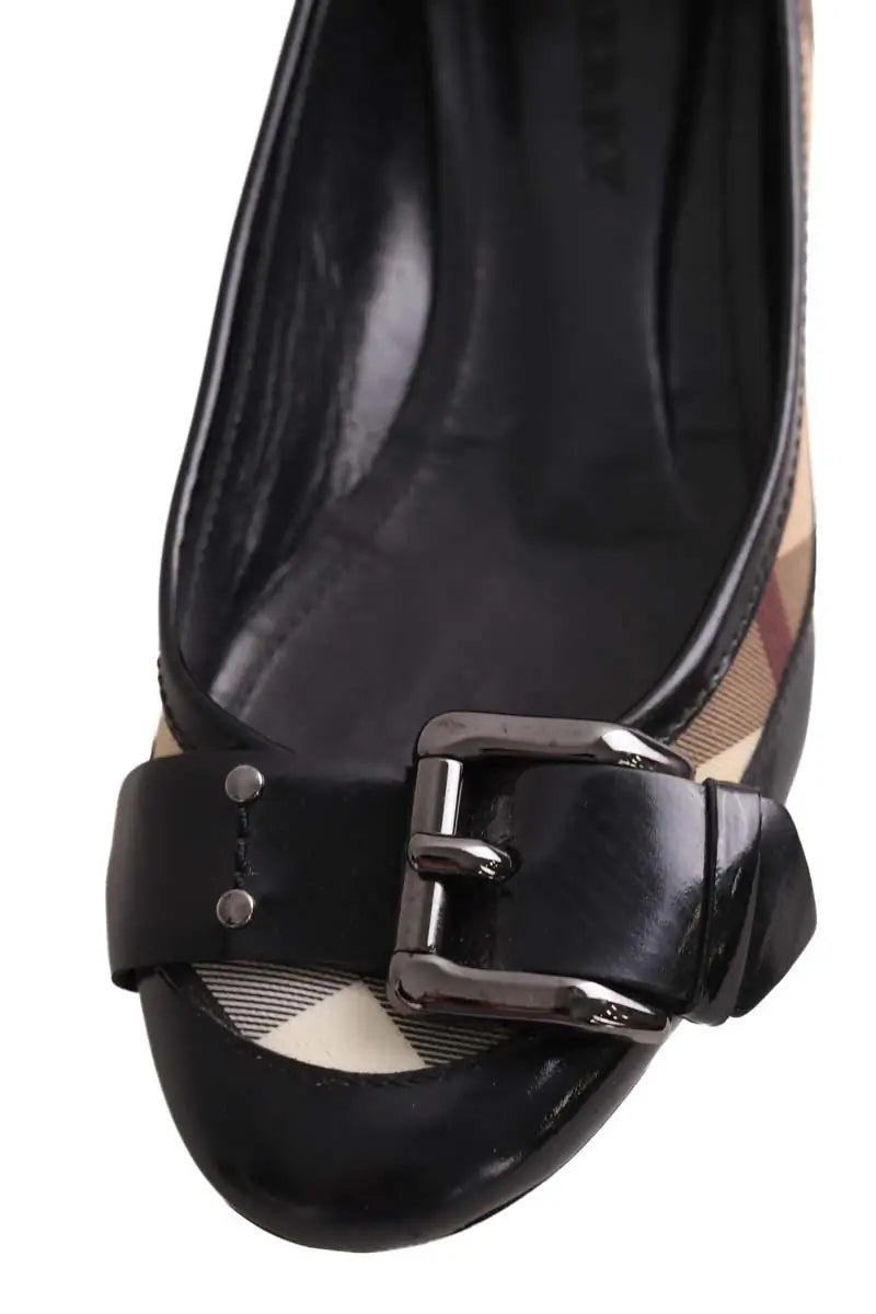 Ballerines Burberry Beige en Cuir