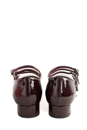Ballerines Carel Bordeaux en Cuir verni