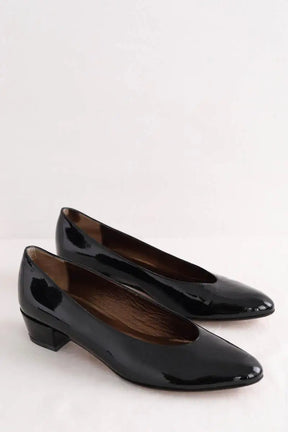 Ballerines Carel Noir en Cuir verni