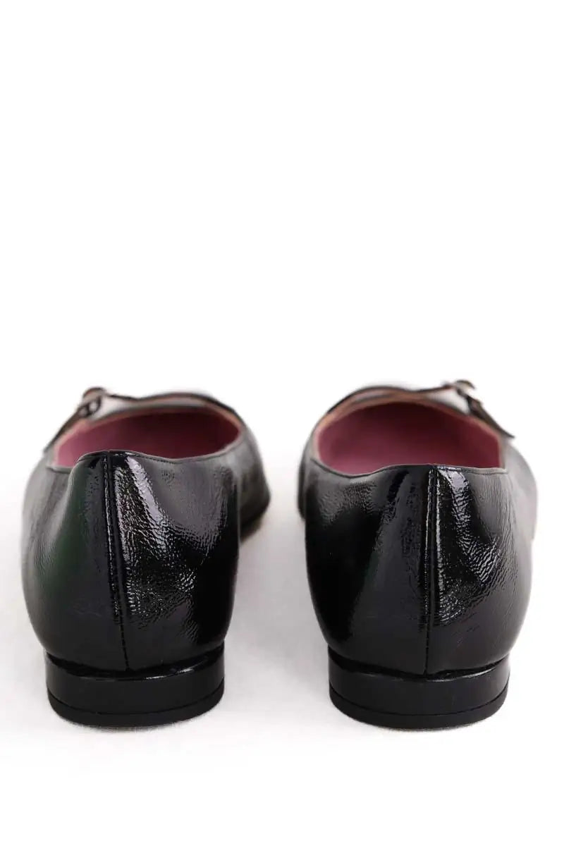 Ballerines Carel Noir en Cuir verni