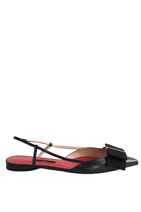 Ballerines Carolina Herrera Noir en Cuir, taille 38 - Seconde Main