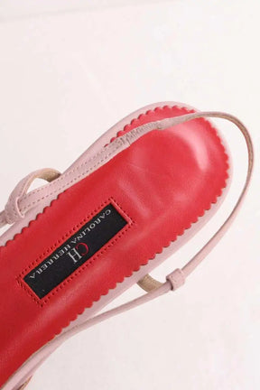 Ballerines Carolina Herrera Rose en Cuir
