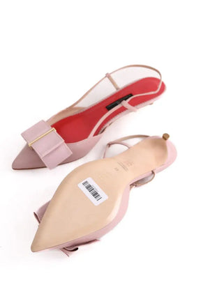 Ballerines Carolina Herrera Rose en Cuir