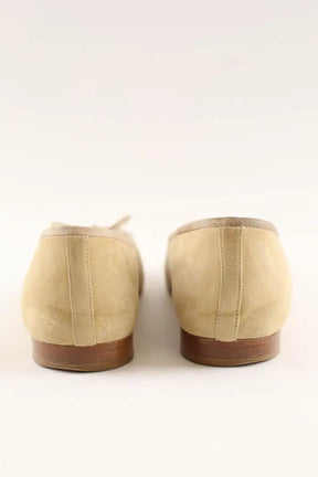 Ballerines Chanel Beige en Cuir