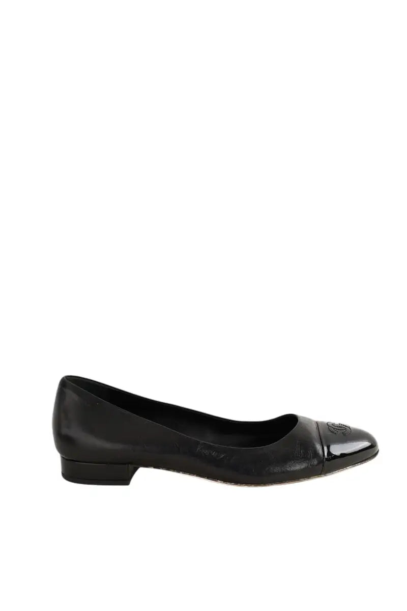 Ballerines Chanel Noir en Cuir, taille 41 - Seconde Main
