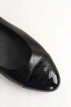 Ballerines Chanel Noir en Cuir