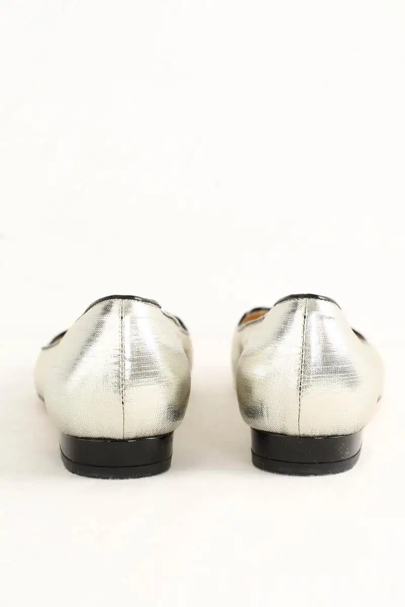 Ballerines Charlotte Olympia Gris en Cuir