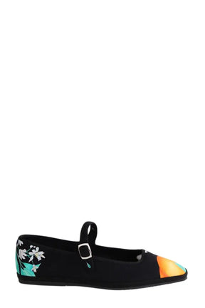Ballerines Chatelles Furlanes poppi Noir en Tissu, taille 40 - Seconde Main